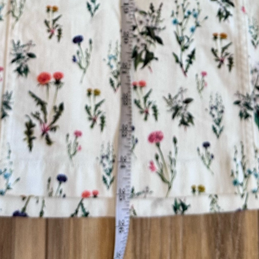 Alice + Olivia Jensen Floral Denim Spaghetti Strap Mini Dress Sz 4 - Picture 10 of 16